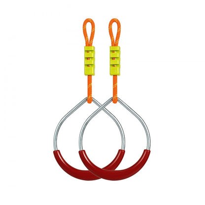 010195884875 - 36FT Kids Ninja Warrior Course with 7 Obstacles and Safety Clips