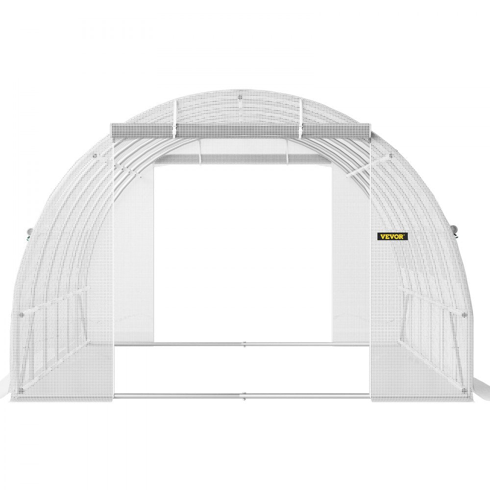 VV-TG-12107WHITE - 20x10ft Portable Greenhouse with Galvanized Steel Structure