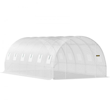 VV-TG-12107WHITE - 20x10ft Portable Greenhouse with Galvanized Steel Structure