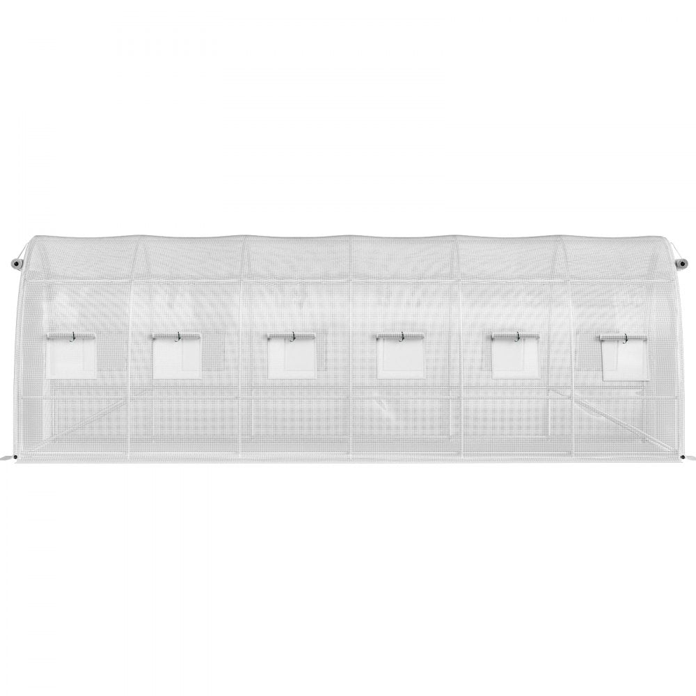 VV-TG-12107WHITE - 20x10ft Portable Greenhouse with Galvanized Steel Structure