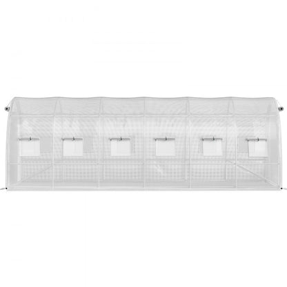 VV-TG-12107WHITE - 20x10ft Portable Greenhouse with Galvanized Steel Structure