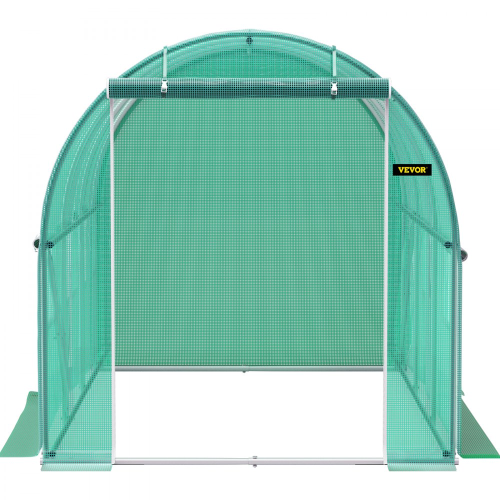 VV-TG-1077GREEN - 9.8x6.6ft Walk-In Greenhouse with Zipped Door and Mesh Windows