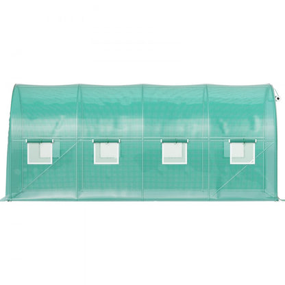 VV-TG-1577GREEN - 14.8ft Walk-In Greenhouse with Waterproof Cover & Ventilation