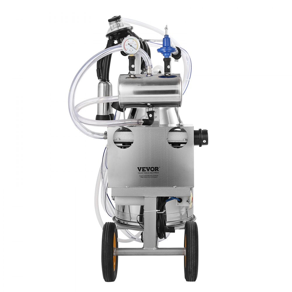 9JYZ-1 - 6.6-Gallon Stainless Steel Electric Cow Milking Machine