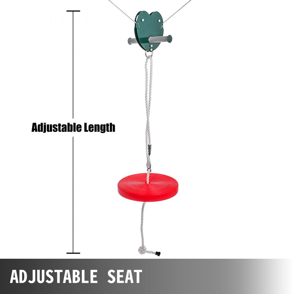 010258286871 - 100FT Zip Line Kit for Kids, Adjustable Seat & Easy Assembly