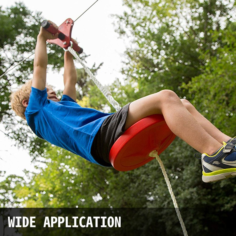 010258286871 - 100FT Zip Line Kit for Kids, Adjustable Seat & Easy Assembly