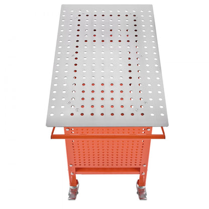 800lb - 40" x 24" Movable Welding Table with 216 Holes