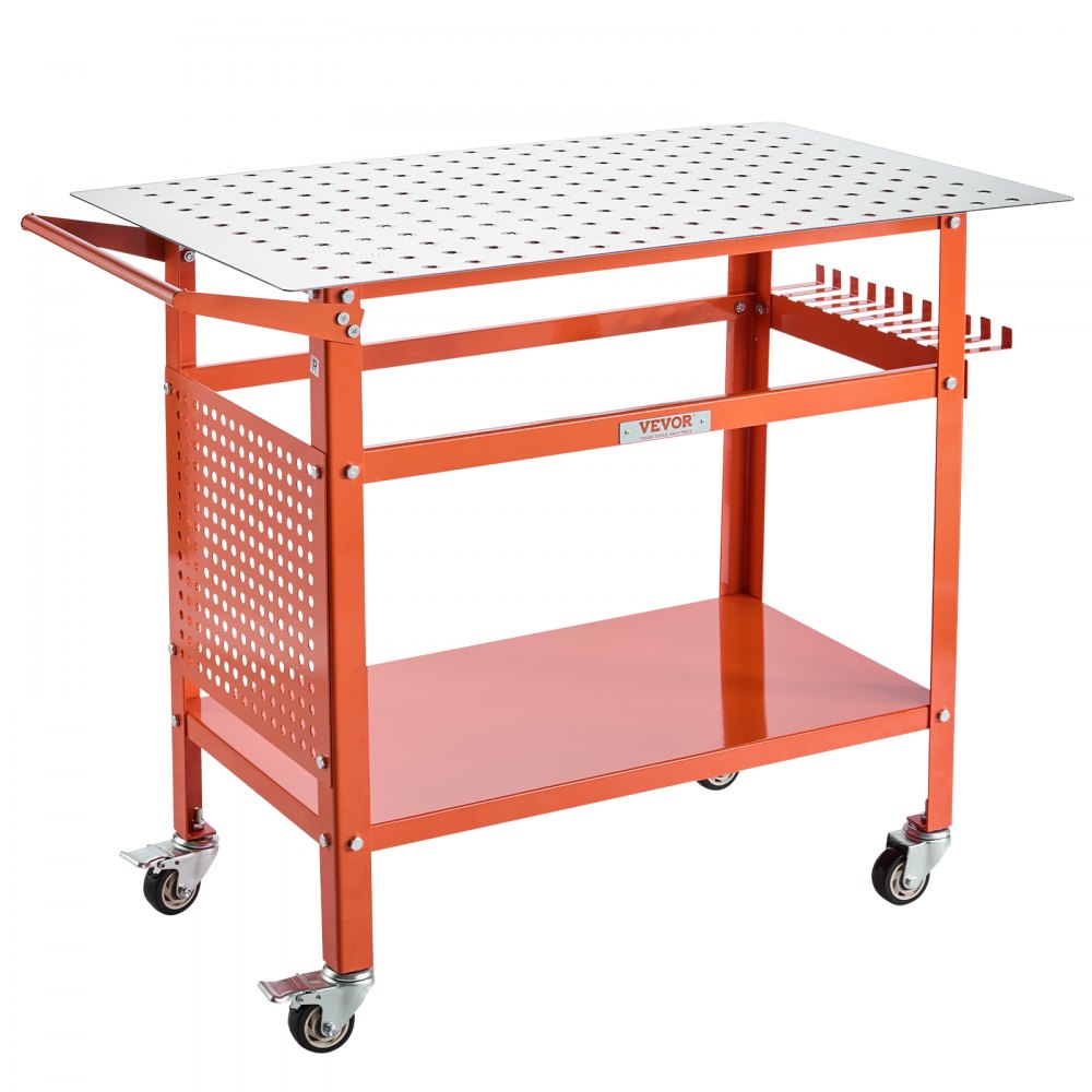 800lb - 40" x 24" Movable Welding Table with 216 Holes