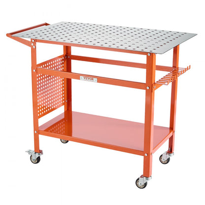 800lb - 40" x 24" Movable Welding Table with 216 Holes