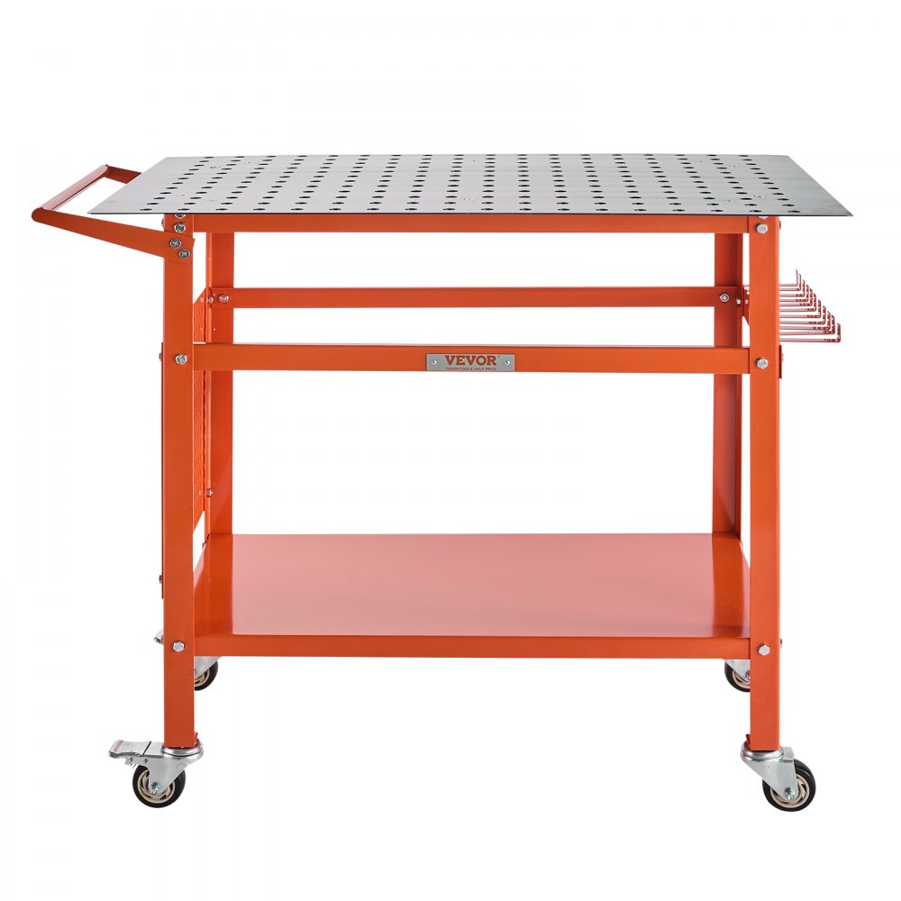 800lb - 40" x 24" Movable Welding Table with 216 Holes