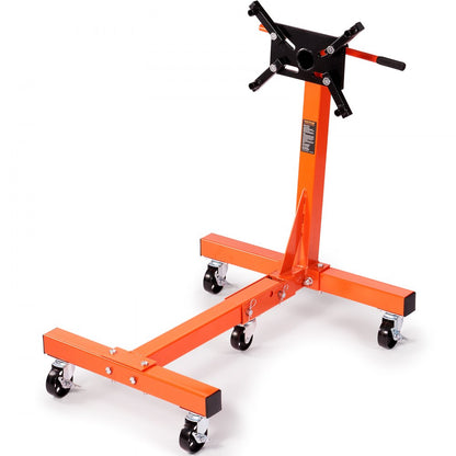 010987661497 - 1500 lbs Steel Engine Stand with 360° Rotation & Space-Saving Design