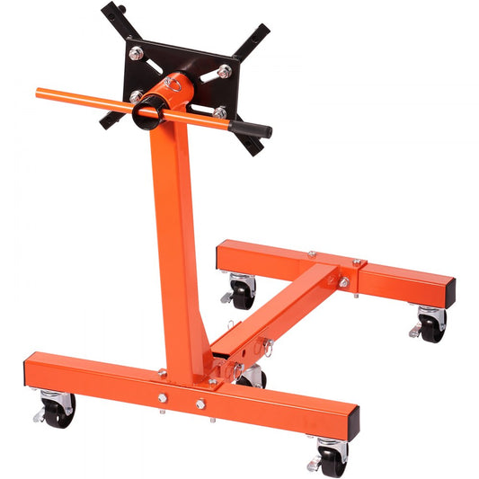 010987661497 - 1500 lbs Steel Engine Stand with 360° Rotation & Space-Saving Design