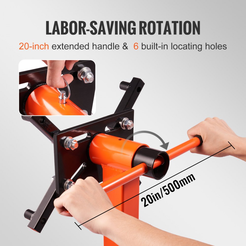010356466745 - Heavy-Duty Engine Stand, 1300 lbs Capacity, 360° Rotation