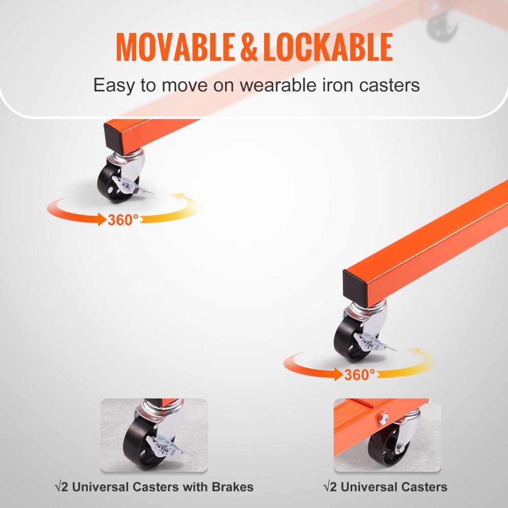 010356466745 - Heavy-Duty Engine Stand, 1300 lbs Capacity, 360° Rotation