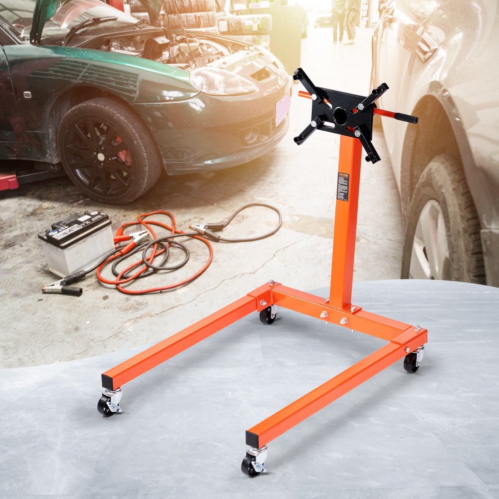 010356466745 - Heavy-Duty Engine Stand, 1300 lbs Capacity, 360° Rotation