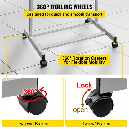 3YYYDJ004XA - Durable 1.5mm Steel Lectern Podium with Two-Tier Design