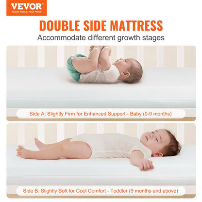 F2301148 - Dual-Sided 24x38 Crib Mattress with Cooling Gel Foam