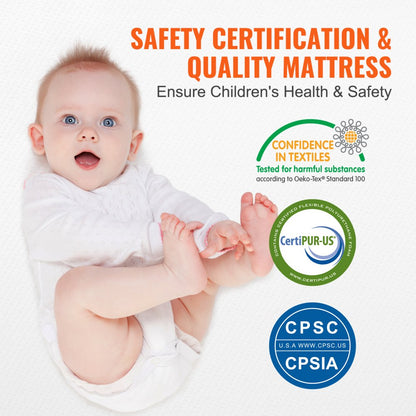 F2301148 - Dual-Sided 24x38 Crib Mattress with Cooling Gel Foam