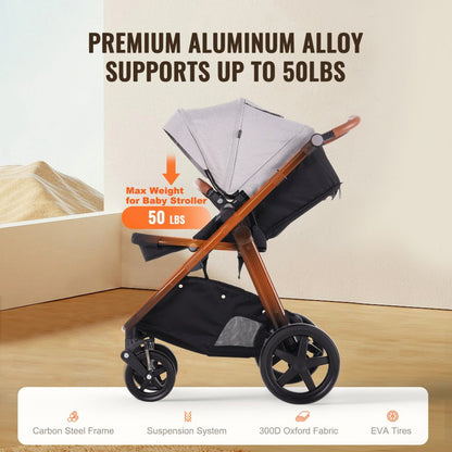 6800H - Lightweight 360° Stroller Travel System for On-the-Go Parents