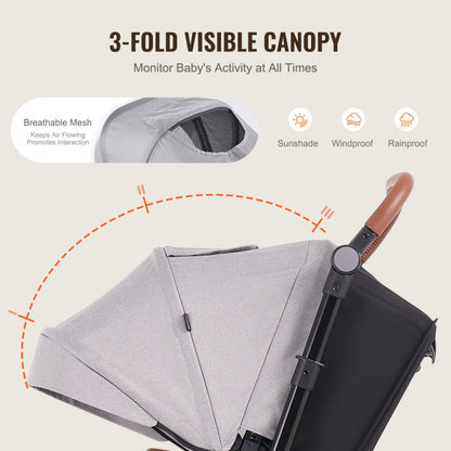 6800H - Lightweight 360° Stroller Travel System for On-the-Go Parents
