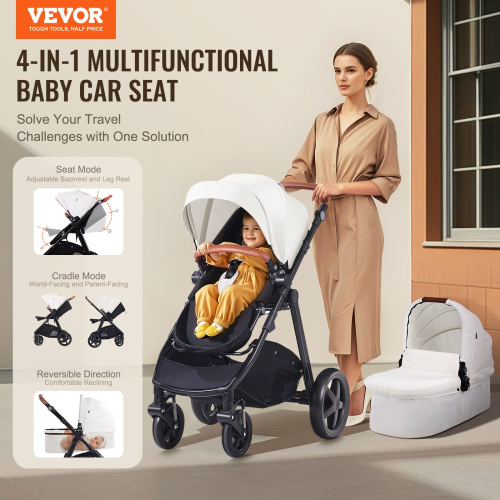 6800H - Lightweight 2-in-1 Stroller System with Adjustable Canopy and Recline