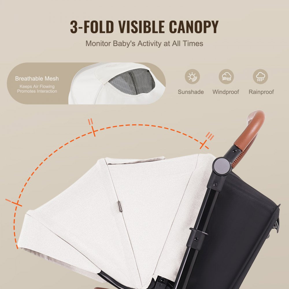 6800H - Lightweight 2-in-1 Stroller System with Adjustable Canopy and Recline