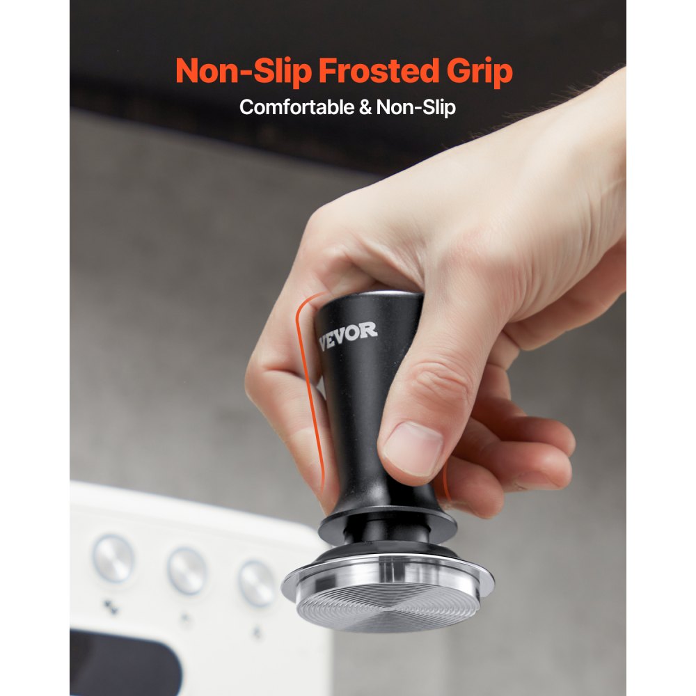 YFQ53mm0101020003 - 30lbs Pressure Stainless Steel Espresso Tamper with Grip