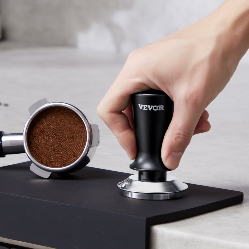 YFQ53mm0101020003 - 30lbs Pressure Stainless Steel Espresso Tamper with Grip
