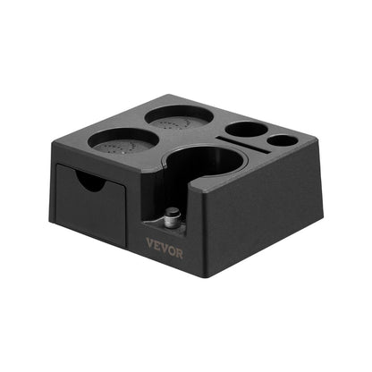 YFZTY0103080003 - Sapele Wood Espresso Tamping Station with Tool Storage