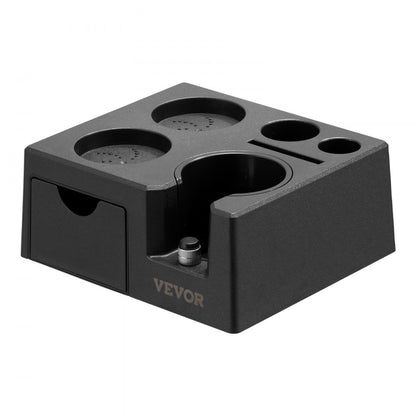 YFZTY0103080003 - Sapele Wood Espresso Tamping Station with Tool Storage