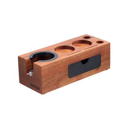 YFZTY0202020016 - Sapele Wood Espresso Tamper Station for Organized Brewing