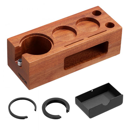 YFZTY0202020016 - Sapele Wood Espresso Tamper Station for Organized Brewing