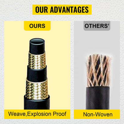 010431508927 - 3/8" x 100ft Durable Weather-Resistant Hydraulic Hose