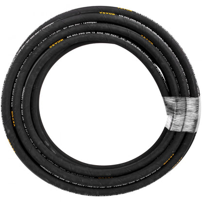 010651326116 - 1/4" x 50 ft Flexible Hydraulic Hose, Weather-Resistant & Durable