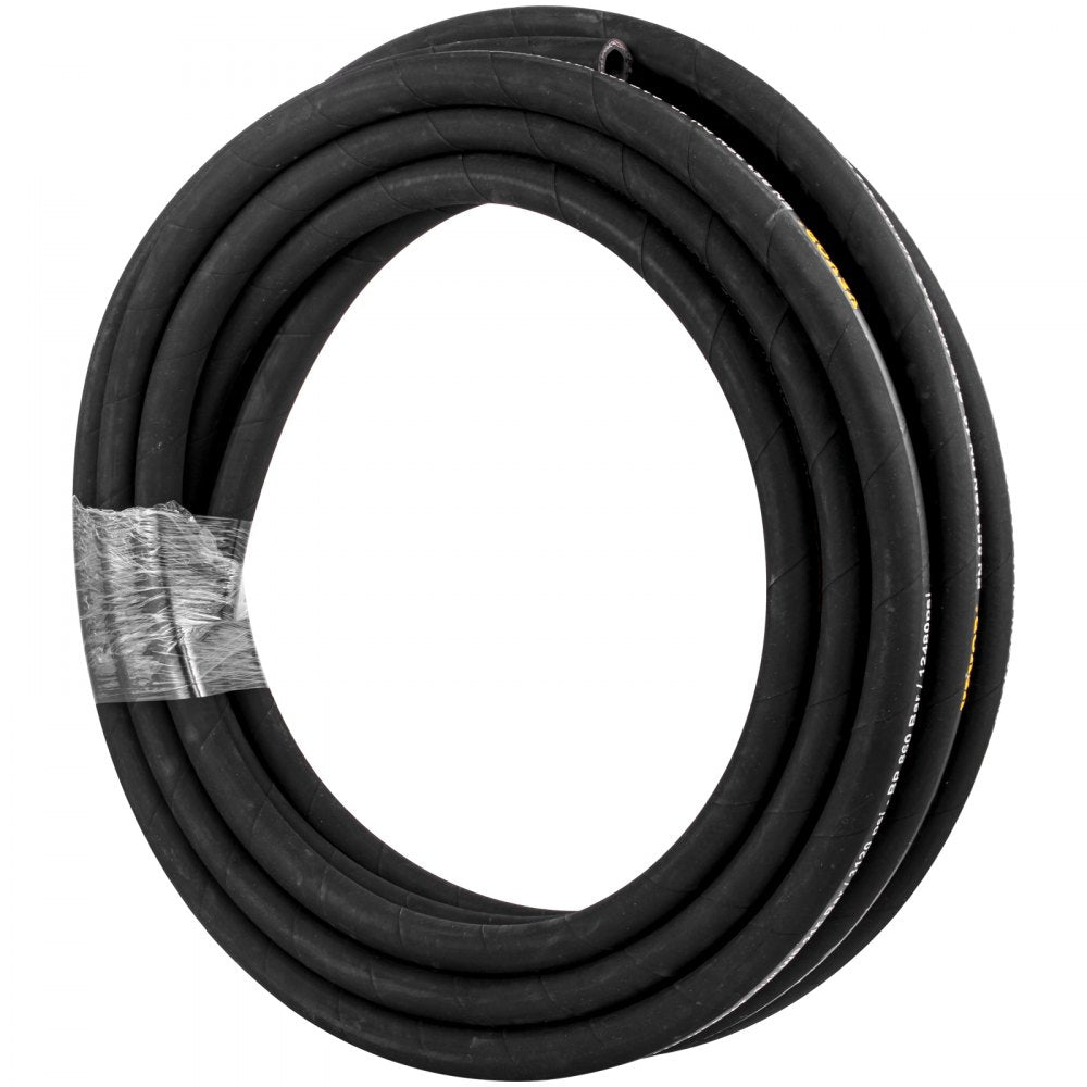 010651326116 - 1/4" x 50 ft Flexible Hydraulic Hose, Weather-Resistant & Durable