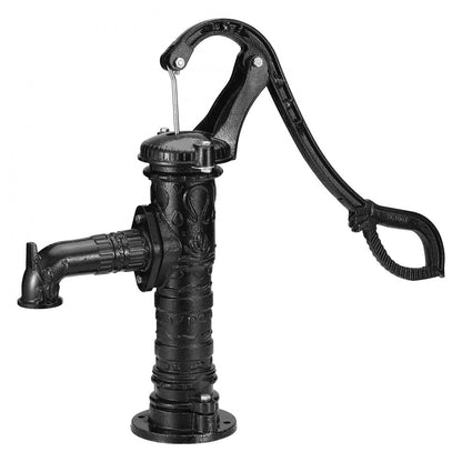 SYBT-3851 - Vintage Cast Iron Hand Pump for Gardens, Max Lift 22 ft