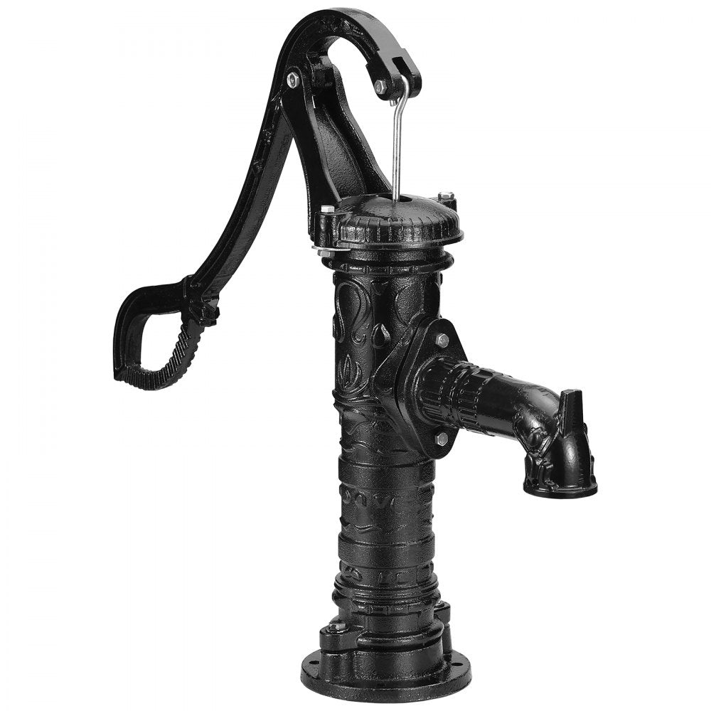 SYBT-3851 - Vintage Cast Iron Hand Pump for Gardens, Max Lift 22 ft