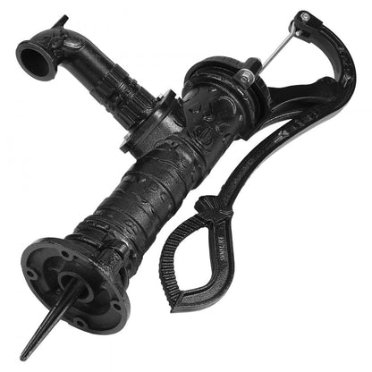 SYBT-3851 - Vintage Cast Iron Hand Pump for Gardens, Max Lift 22 ft