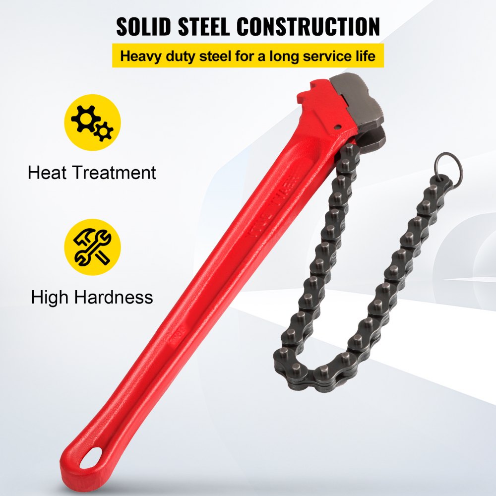 010721423881 - 36" VEVOR Carbon Steel Chain Wrench for Large Pipes