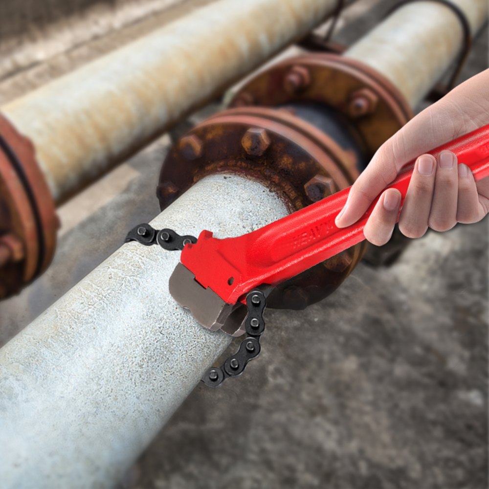 010721423881 - 36" VEVOR Carbon Steel Chain Wrench for Large Pipes