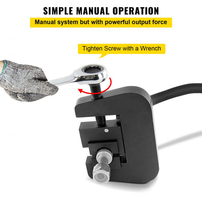 7843B - Durable Manual A/C Hose Crimper Kit with 4 Dies