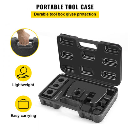 7843B - Durable Manual A/C Hose Crimper Kit with 4 Dies