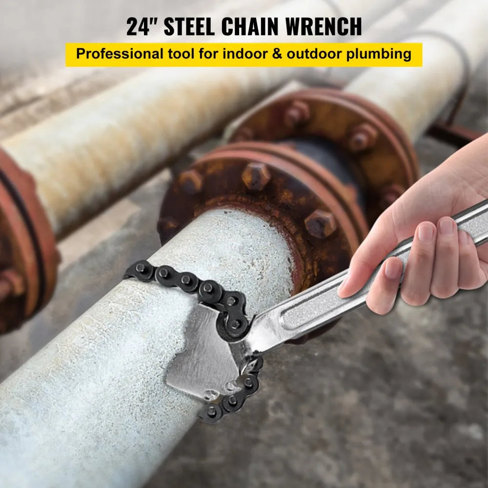 010391661072 - 24" Carbon Steel Chain Wrench for Metal Piping