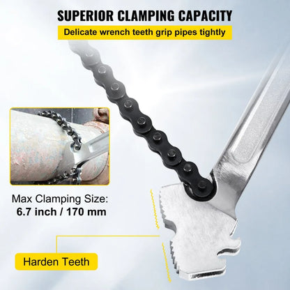 010391661072 - 24" Carbon Steel Chain Wrench for Metal Piping