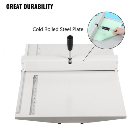 010459096409 - 18" VEVOR Manual Creaser with Ergonomic Handle & Steel Frame