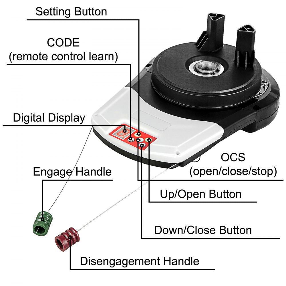 RDO-0094 - 16.4ft SKYSHALO Garage Door Opener with LED Light