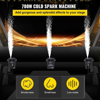 VV-CSM-700 - Adjustable Spark Machine, 6.6-9.8ft for Events