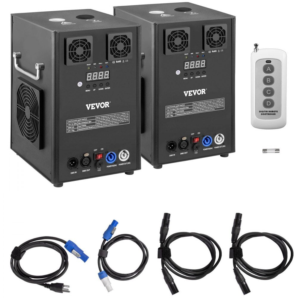 VV-CSM-500 - 700W Cold Spark Machine with Adjustable 6.6-9.8ft Sparks