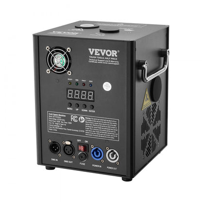 BJY-PHJ500u1 - 500W VEVOR Cold Spark Machine with DMX Control and 180g Capacity