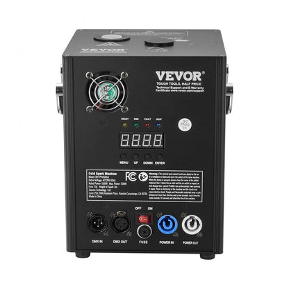 BJY-PHJ500u1 - 500W VEVOR Cold Spark Machine with DMX Control and 180g Capacity